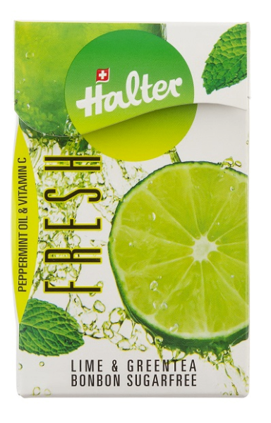 Halter Fresh - Limonki, zielona herbata, olejek z mięty pieprzowej, 42 g