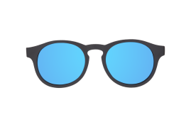 BABIATORS Original Keyhole, Jet Black, lustrzane okulary przeciwsłoneczne z polaryzacją, czarny, 6+ lat